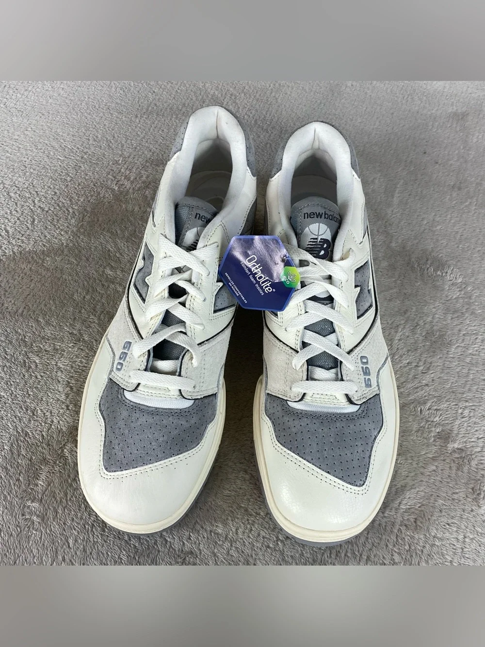 New Balance 550 Sea Salt Grey Leather Mens Size 13 Basketball Shoes BB550LEM NEW